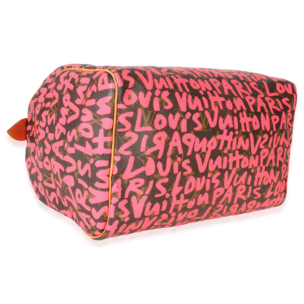 Louis Vuitton x Stephen Sprouse Fuchsia Monogram Canvas Graffiti Speedy 30 - Picture 7 of 7